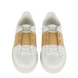 Leather open sneakers