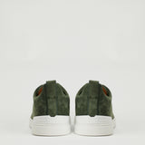 Zegna Triple stitch suede sneakers