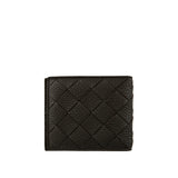 Intrecciato leather bi-fold wallet