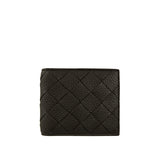 Intrecciato leather bi-fold wallet