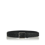 Intrecciato leather belt