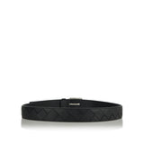 Intrecciato leather belt