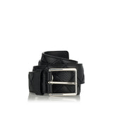 Intrecciato leather belt
