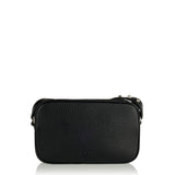 Rockstud leather clutch