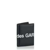 Large logo leather bifold wallet