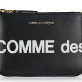 Logo zip pouch wallet