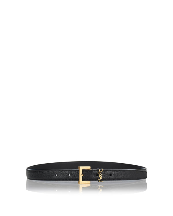 Cassandre thin grained leather belt