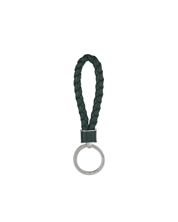 Intreccio leather key ring