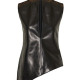 Khaite Von leather top