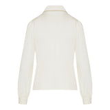 The Bead embellished silk button-up shirt