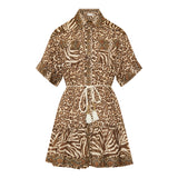 Wanderlust lantern mini dress