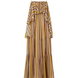 Zimmermann Rebellion bohemian striped slip dress