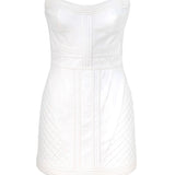 Rebellion corded cotton corset mini dress