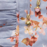 Awaken picnic floral chambray midi dress