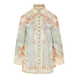 Daylight scalloped printed blouse