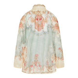 Daylight scalloped printed blouse