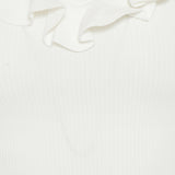 Awaken frill-trim top