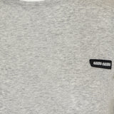 Cotton‑jersey mini dress