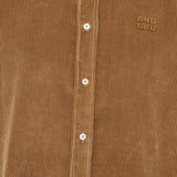Corduroy suede shirt