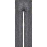 Wool-cashmere straight trousers