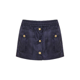 Technical gazar mini skirt