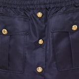 Technical gazar mini skirt