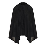 Wool and silk jersey cape
