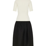 Twinflower crewneck midi dress