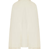 Fringe cape coat