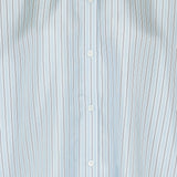 Oversized striped silk shirt