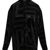 Velvet devoré shirt