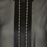 Versace Embellished silk chiffon shirt