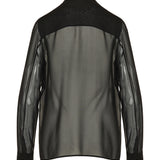 Versace Embellished silk chiffon shirt