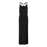 Viscose-jersey gathered gown