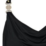 Viscose-jersey gathered gown