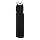 Viscose-jersey gathered gown