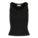 Cable‑knit tank top