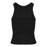 Cable‑knit tank top