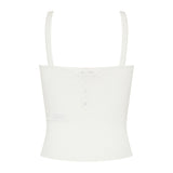 Knitted pointelle cami top