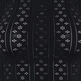 Bow-detailed pointelle knit t-shirt