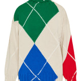 x Pringle turtleneck argyle jumper