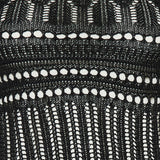 Shoulder ruffle crochet dress