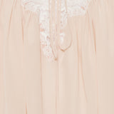 Chloé Lace-trimmed silk crepe de chine blouse
