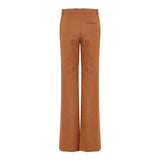 High‑rise flared trousers