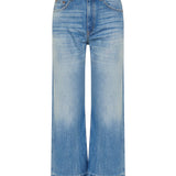Cropped straight-leg jeans