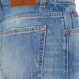 Cropped straight-leg jeans