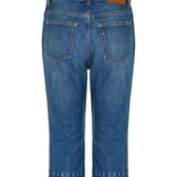 Capri mid-rise slim-leg organic jeans