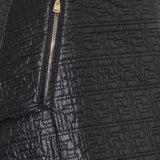 Quilted logo-pattern mini skirt