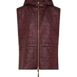 FF logo tech fabric quilted vest