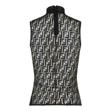 FF lace high-neck top